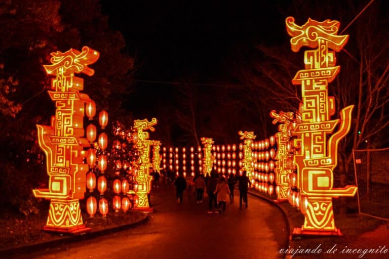 Entrada al Festival des lanternes en Francia