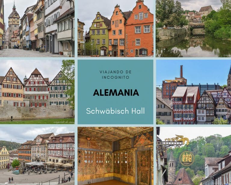 Collage de 8 fotos sobre que ver en Schwäbisch Hall