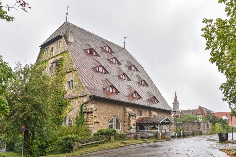 Rossmühle en Rothenburg ob der Tauber un día lluvioso