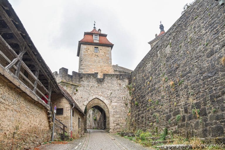 Puerta interior de Kobolzel Rothenburg ob der Tauber