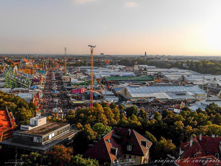 Vistas de la Oktoberfest de Munich
