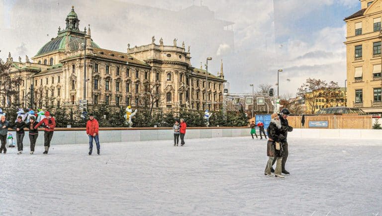 Pista de patinaje en Munich