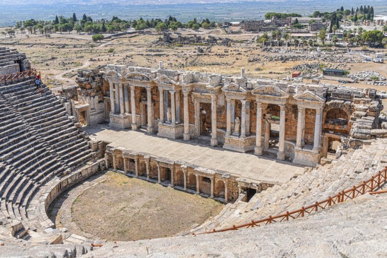 Teatro romano de Hierápolis visto desde arriba