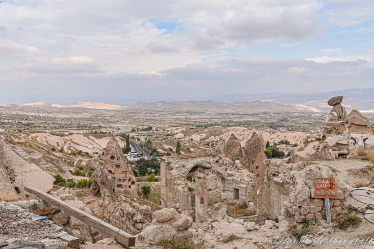 Mirador junto al castillo de Uchisar