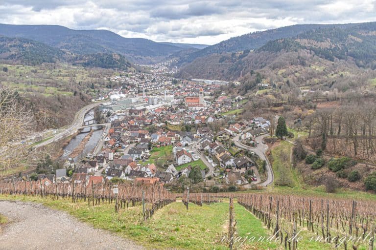 Vistas de Gernsbach desde el castillo