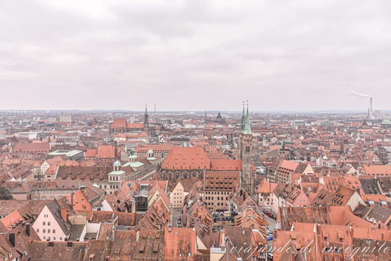 Vistas de la ciudad desde el Castillo imperial de Núremberg