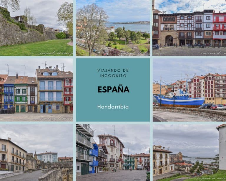 Collage de 8 fotos sobre qué hacer en Hondarribia