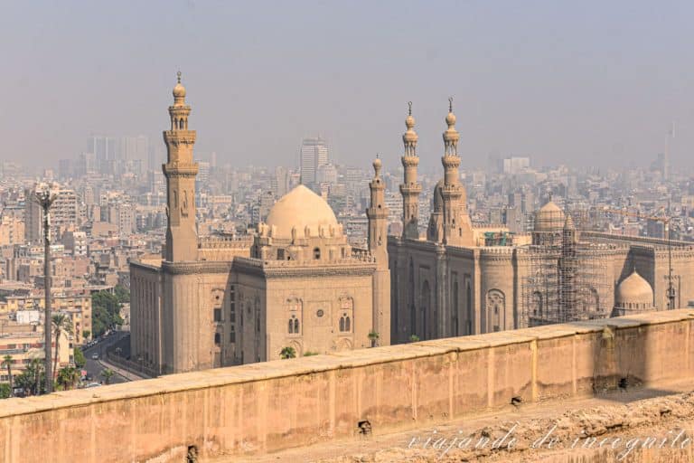 Vistas de la mezquita madrasa del sultán hasán y mezquita al-Rifa´i