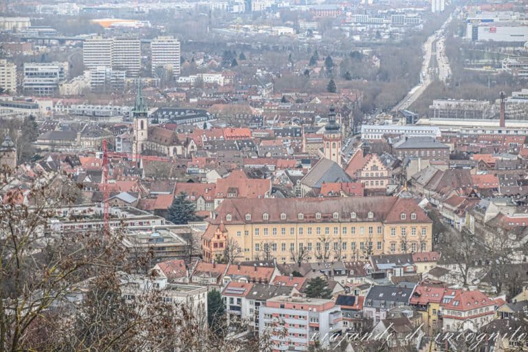 Vistas del centro de Durlach desde Turmberg