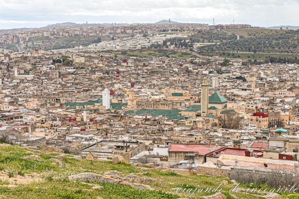 Vistas de Fez desde las tumbas marinides