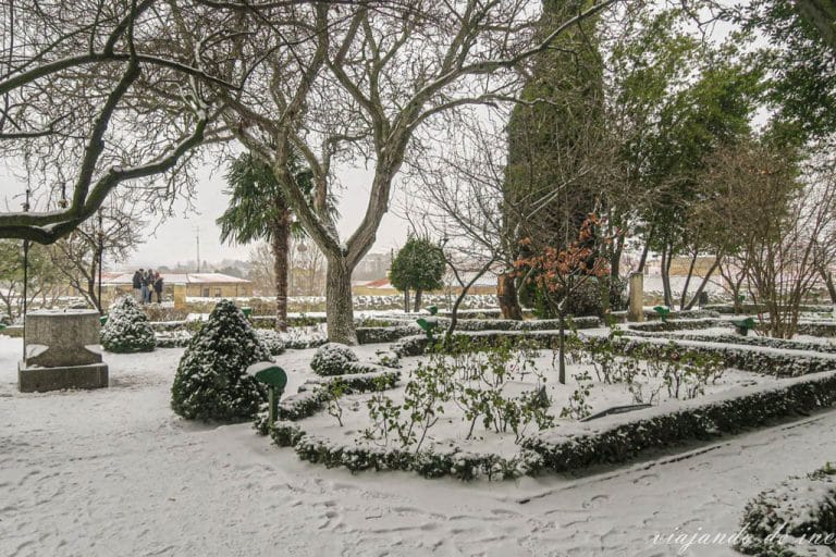 Huerto de Calixto y Melibea nevado, Salamanca