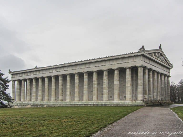 Exterior del Walhalla en Regensburg, Baviera