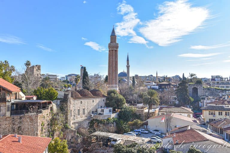Vistas de Antalya desde el mirador junto al ascensor que baja al puerto