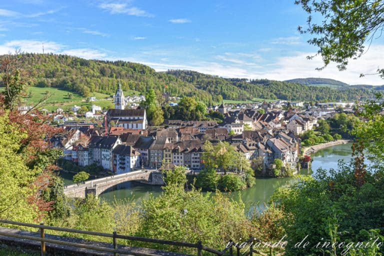 Vistas de Laufenburg desde el mirador.