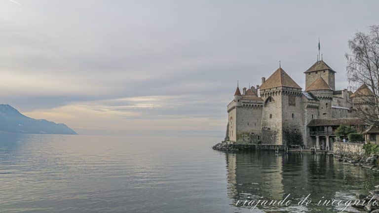 Castillo de Chillon al atardecer
