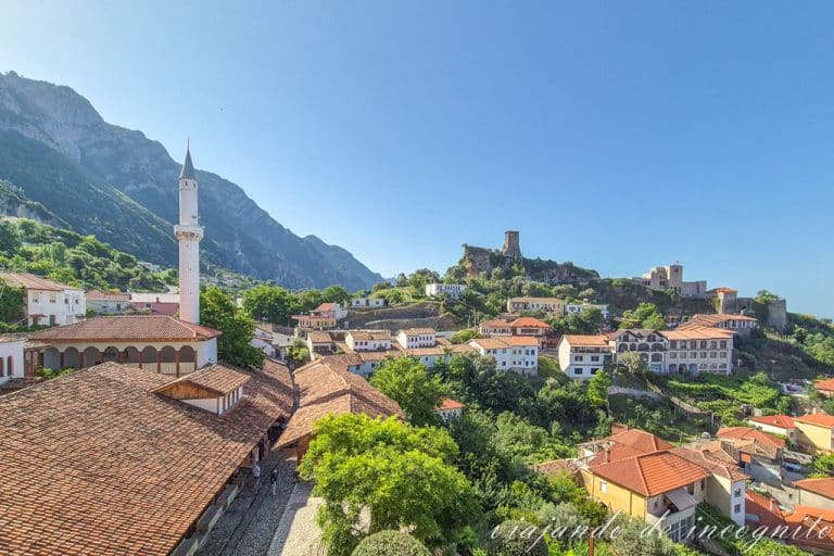 Vistas desde el hotel Panorama de Krujë