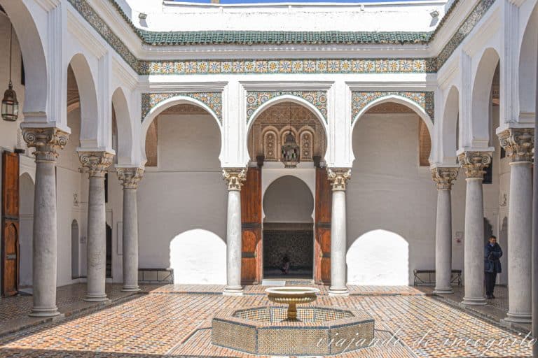 Patio del palacio de Dar el Makzhen en Tanger