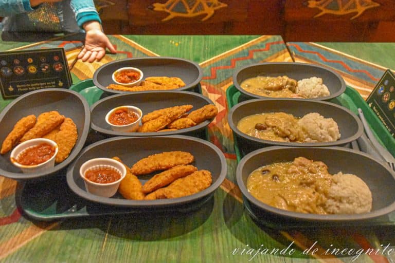 Pedido para 8 personas en el Hakuna Matata en Disneyland Paris