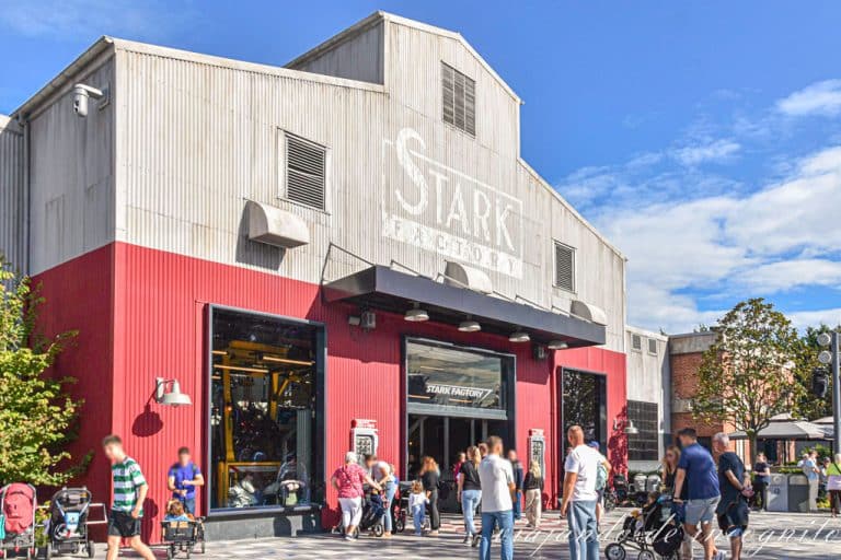 Exterior de la Stark Factory en Walt Disney Studios
