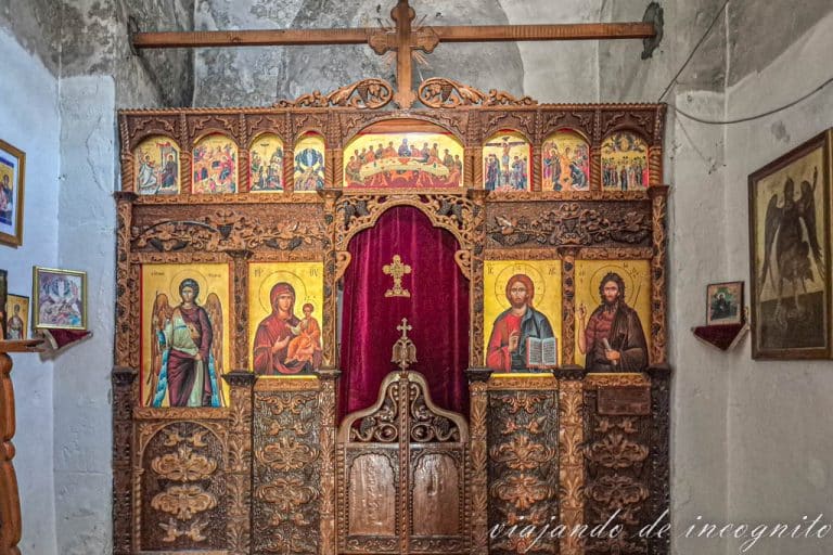 Iconostasio de la iglesia de San Miguel en Berat