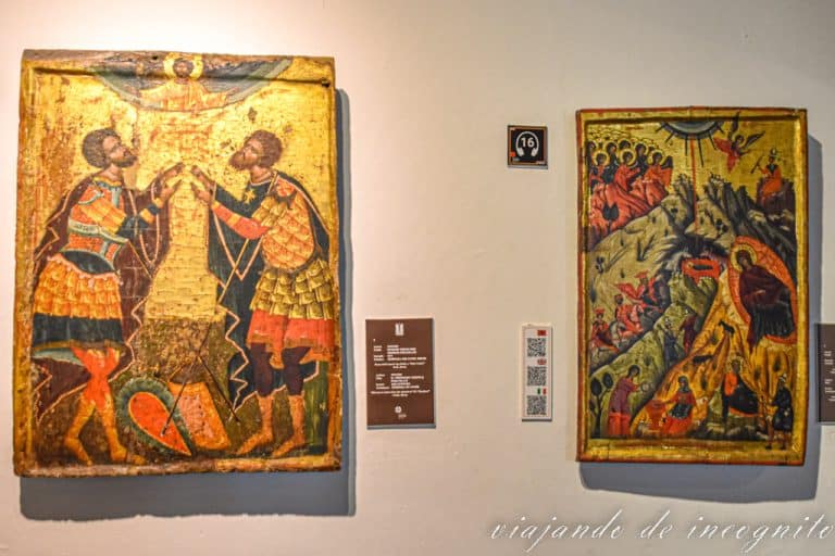 Dos iconos del Museo Nacional iconográfico Onufri