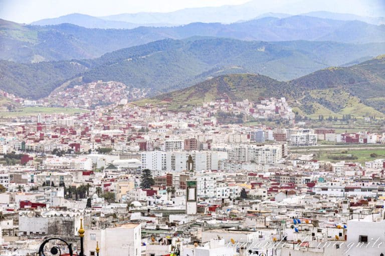 Vista de Tetuán desde loa lato de la Kasbah.
