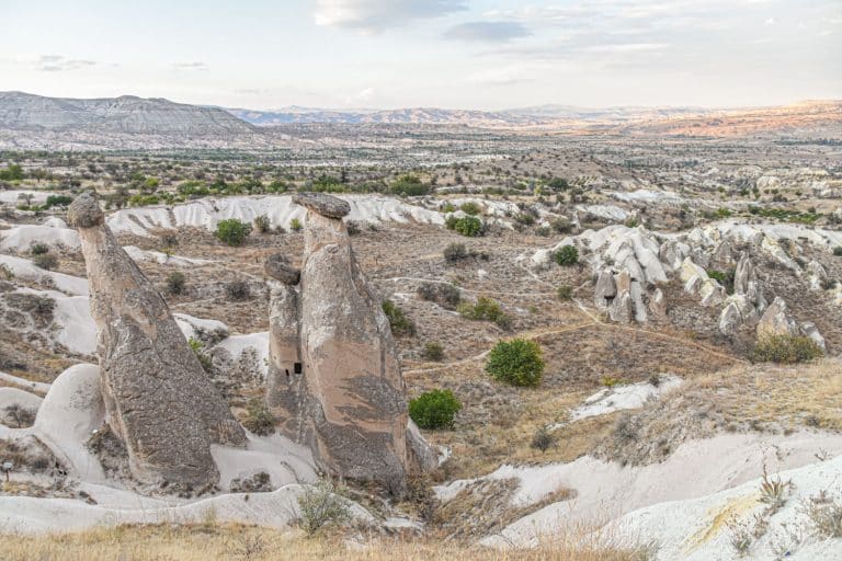 Las tres bellezas. Uno de los lugares qué ver en Capadocia.
