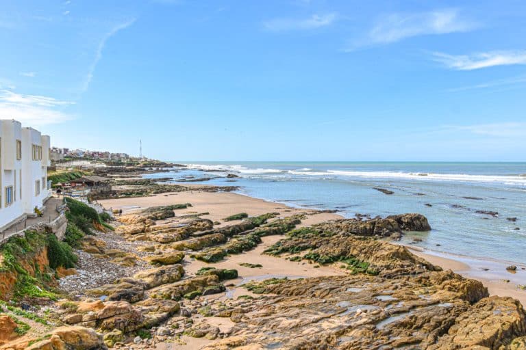 Playa de Lalla Rahma en Asilah vista desde el mirador Krikia.