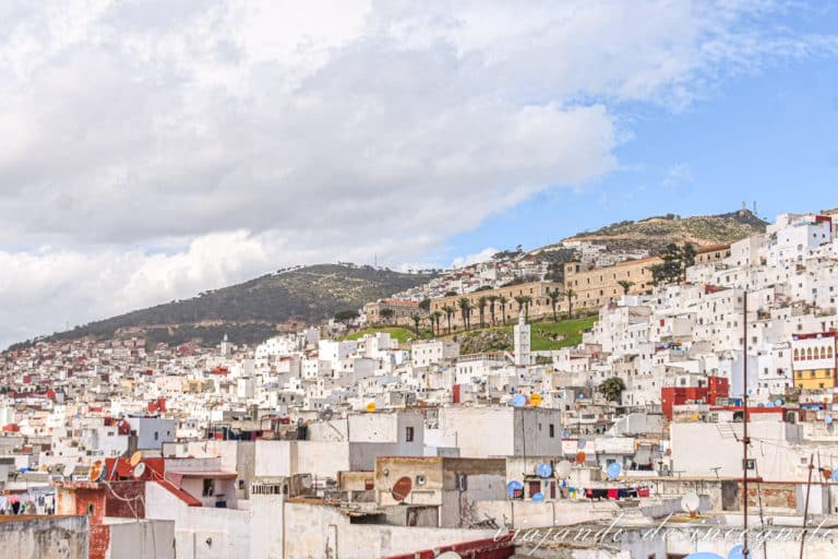 Vistas de la Medina de Tetuán y de la Kasbah desde el Riad El Reducto.