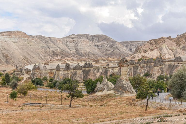 Vista de las formaciones rocosas del Valle de Pasabag. Uno de los lugares qué ver en Capadocia.