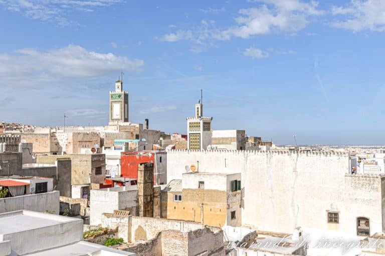 Vistas de la Medina de Tetuán, donde sobresalen los minaretes de la zona de Blad.