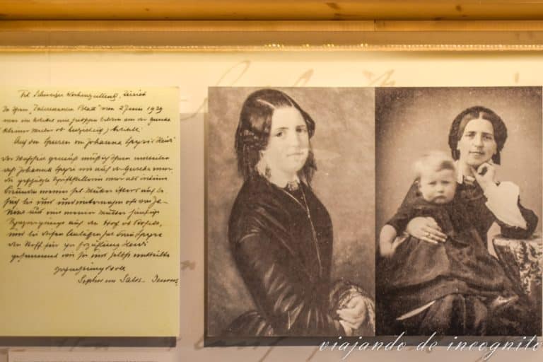 Fotos antiguas de Johanna Spyri en el museo de Heididorf