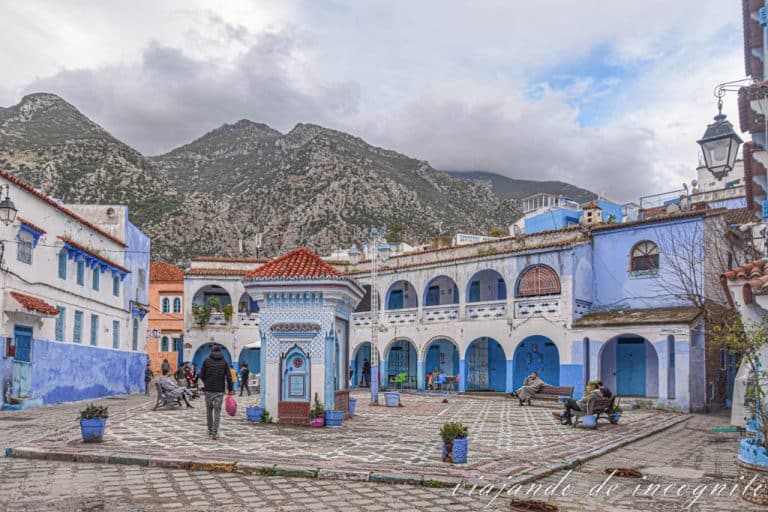 Plaza el Haouta prácticamente vacía