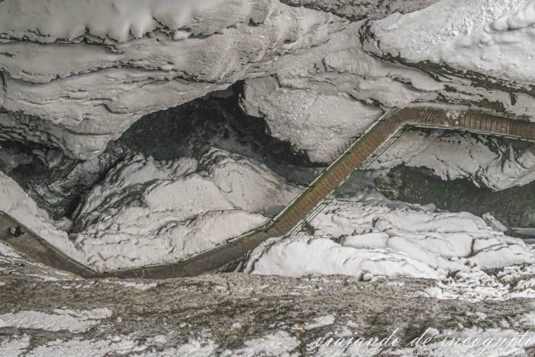 Breitachklamm visto desde arriba.