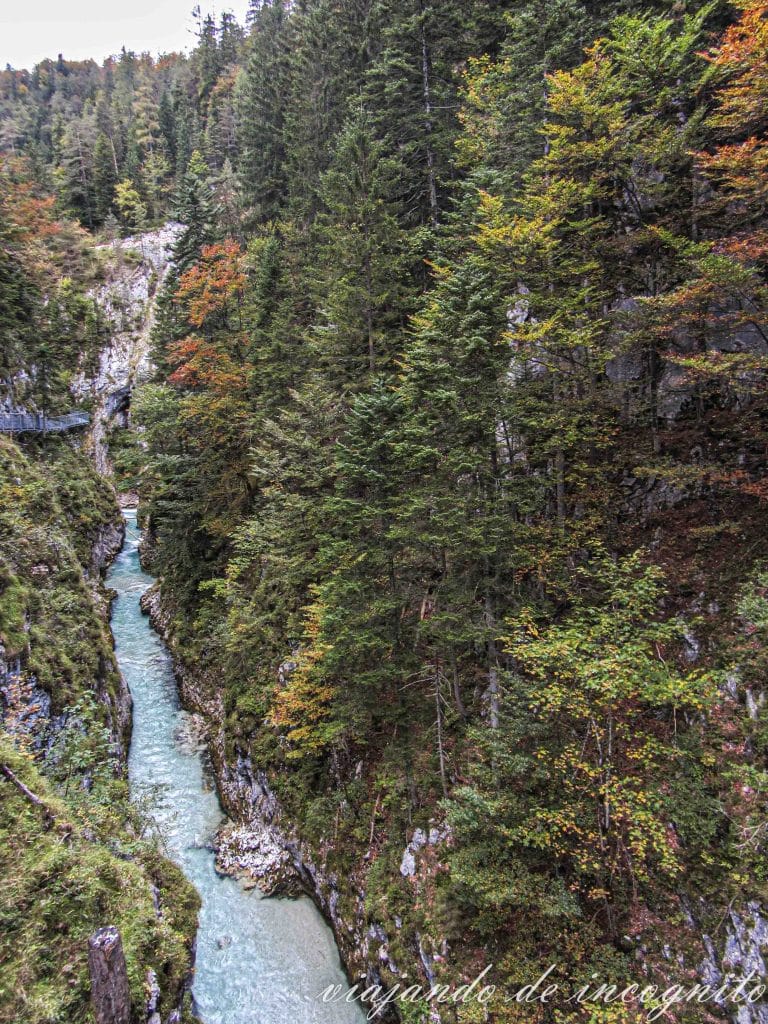 Geisterklamm visto desde arriba.