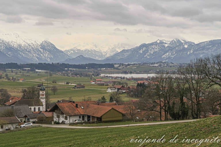 Vista panorámica sobre el Riegsee