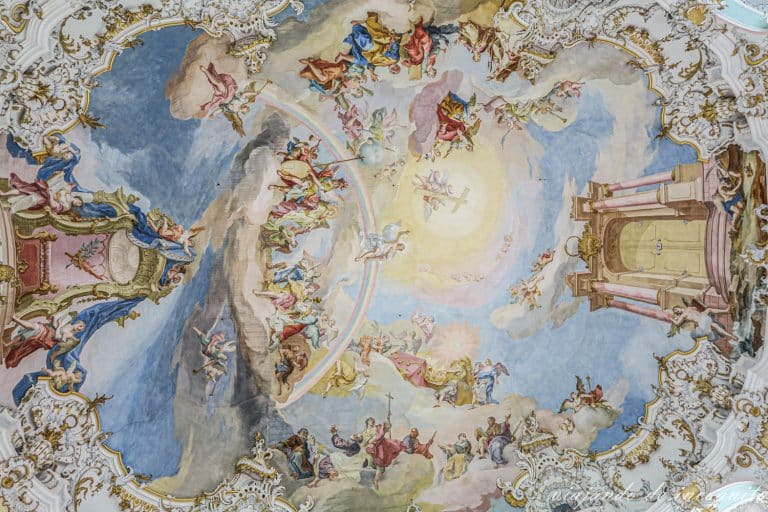 Pintura en el techo de la Wieskirche