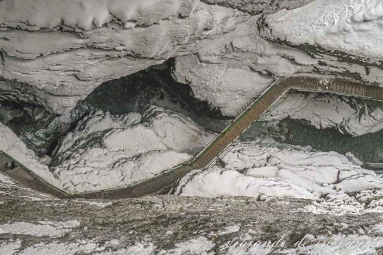 Breitachklamm visto desde arriba.