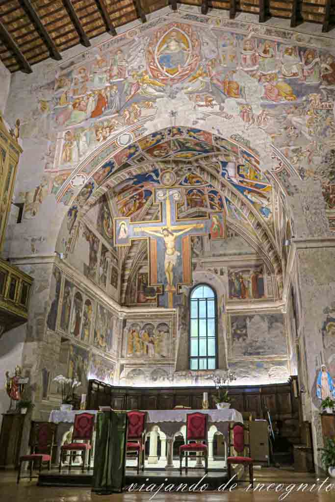 Capilla Mayor de la iglesia de San Agostino.