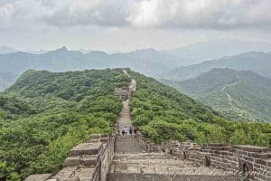 Una parte de la Gran Muralla China de la sección de Mutianyu.