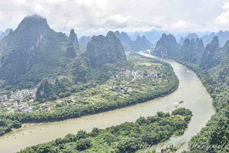 Vistas desde el mirador de la montaña Xianggong.