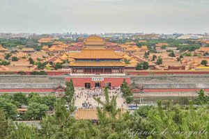 Vistas de la Ciudad Prohibida desde el parque Jingshan.