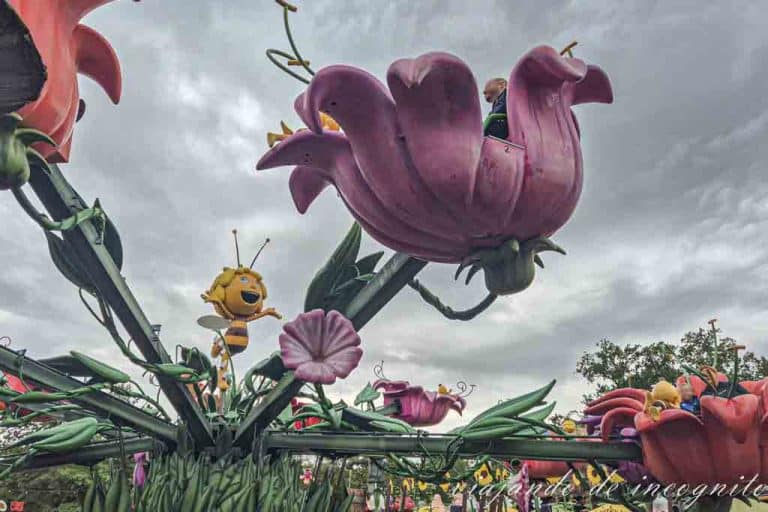 Atracción de Maya´s Flower Mill en Plopsaland, Alemania