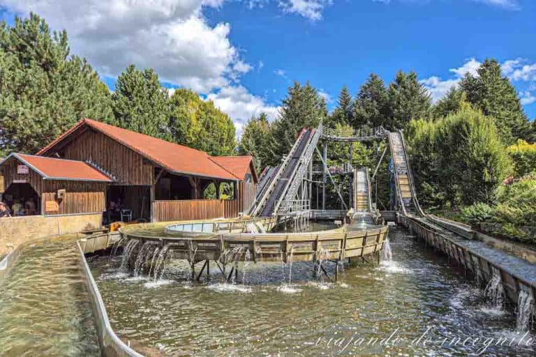 La atracción Sägewerk en Schwaben Park.