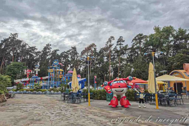 Zona acuática SuperWings de Plopsaland