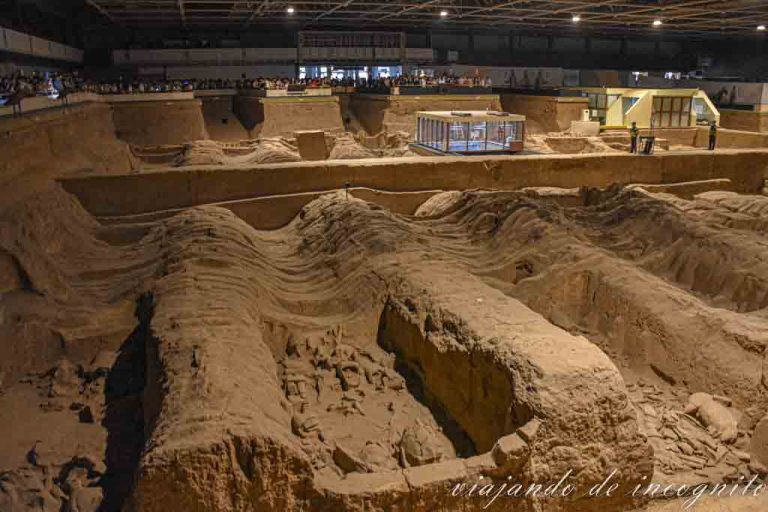 Vista general del Foso 2 de los Guerreros de Terracpta de Xian.